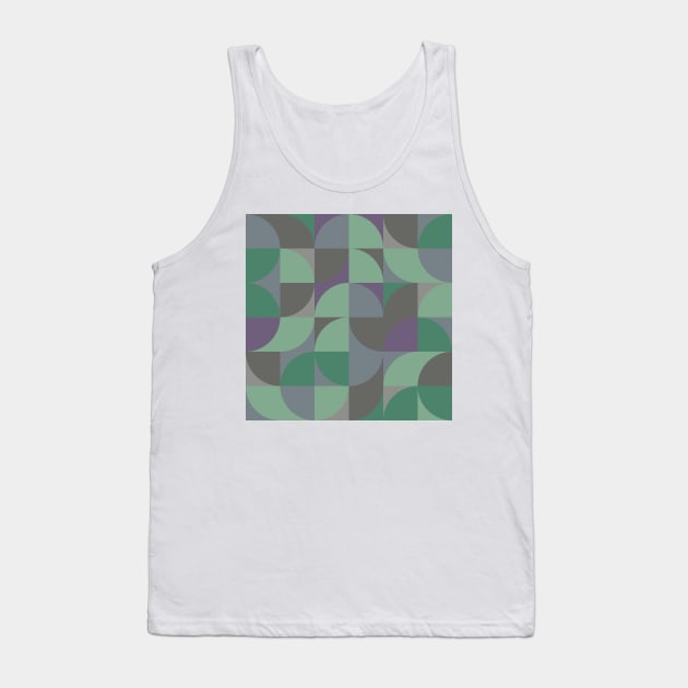 Modern Geometric (Fig) Tank Top by Makanahele